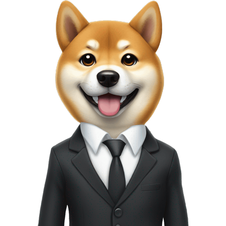 Shiba inu in suit emoji