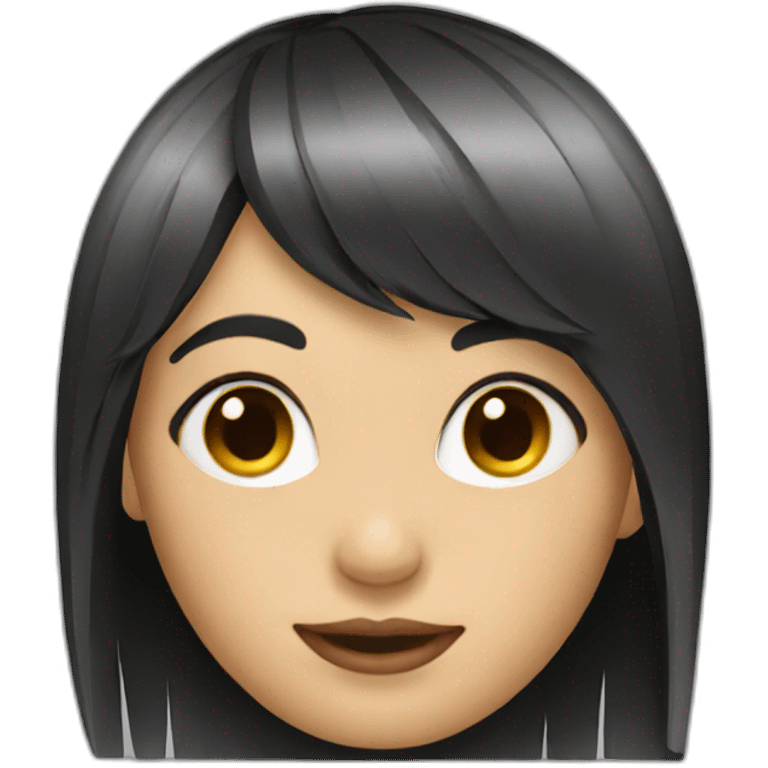 Fringe haircut female emoji