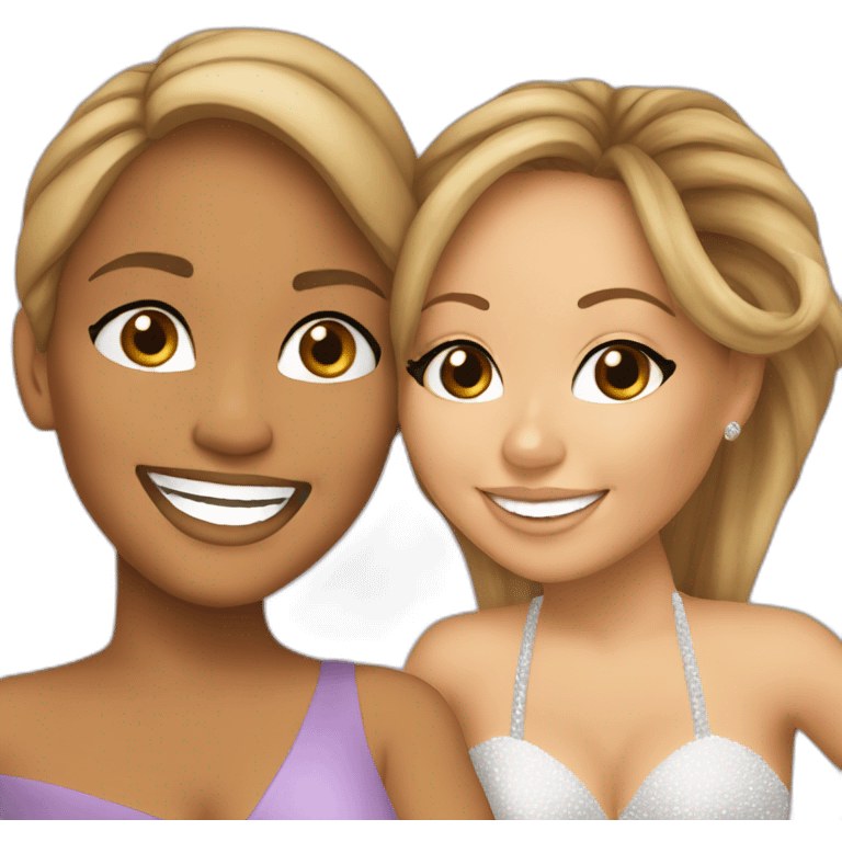 Jennifer Lopez and Mariah Carey emoji