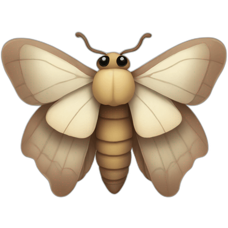 Cute moth emoji