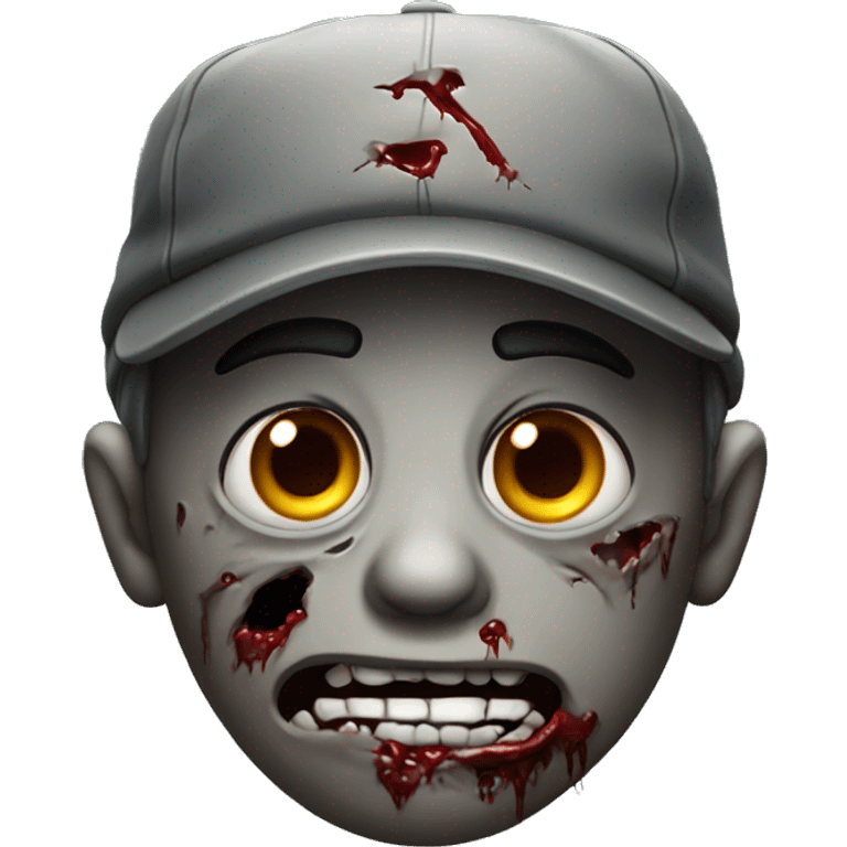 zombie with backwards cap emoji