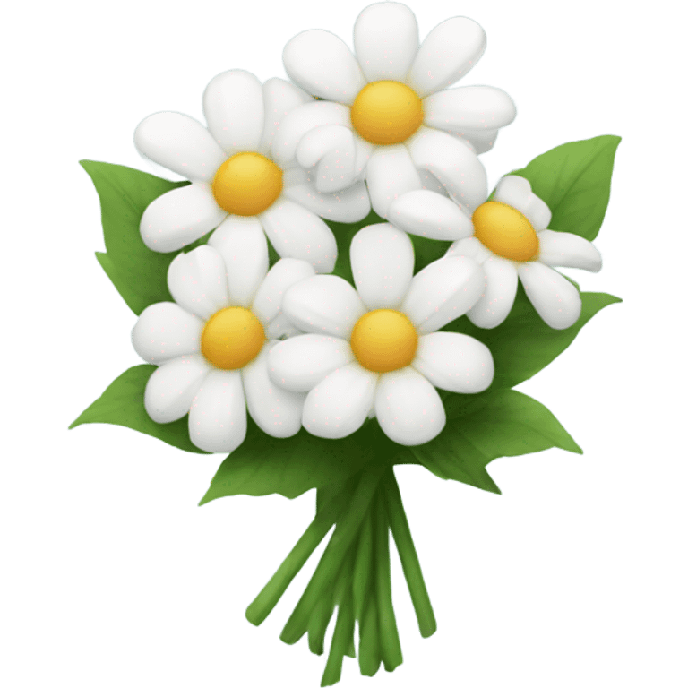 white flower bouquet emoji