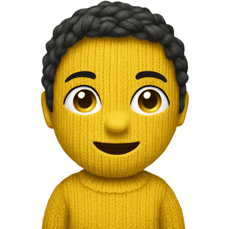 Yellow knitted sweater
 emoji