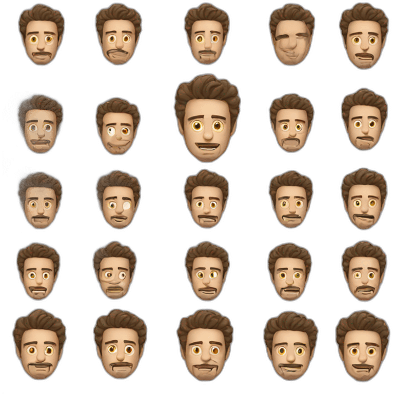 james franco cartoon wearing tee emoji