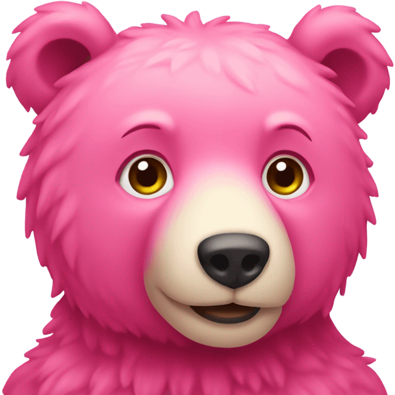 a pink bear emoji