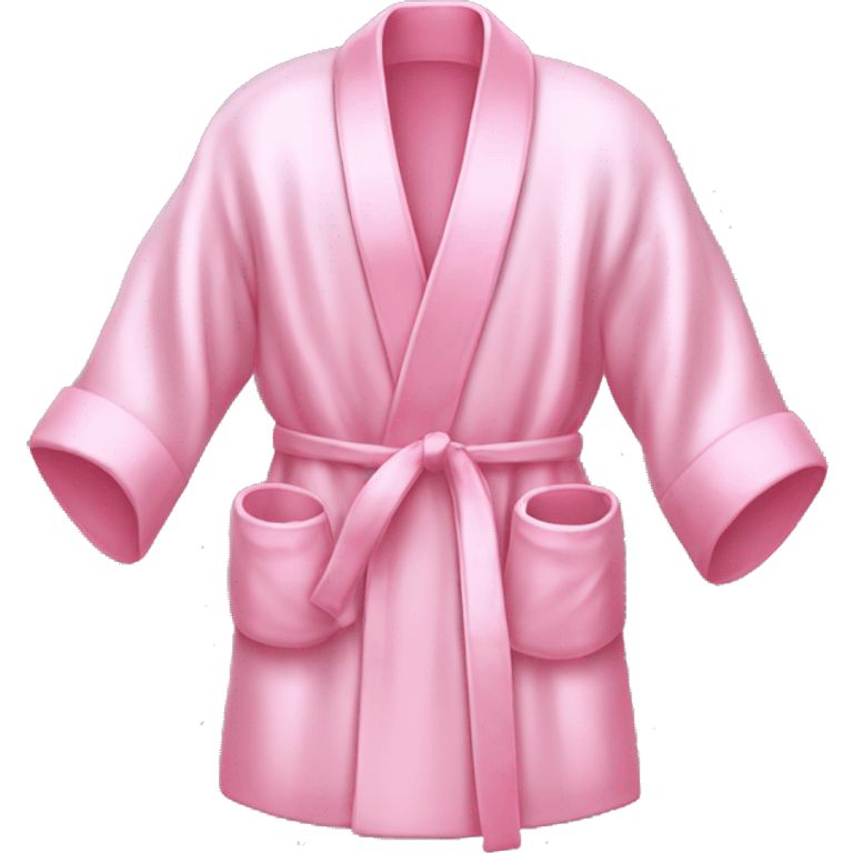 Light pink silk slippers and robe emoji