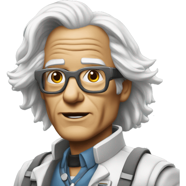 doc brown retour vers le futur emoji