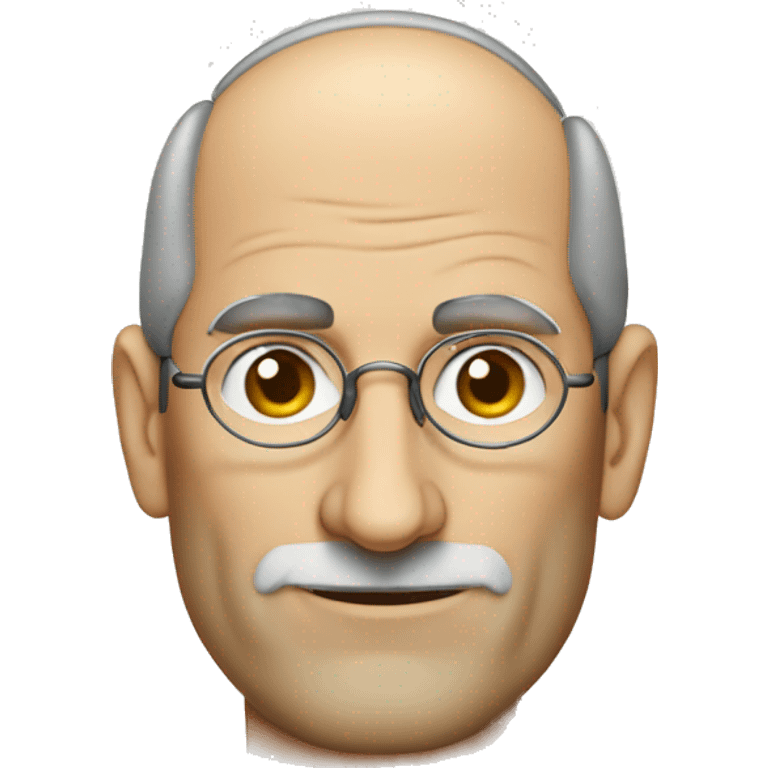 Steve Jobs wearing a monocle emoji