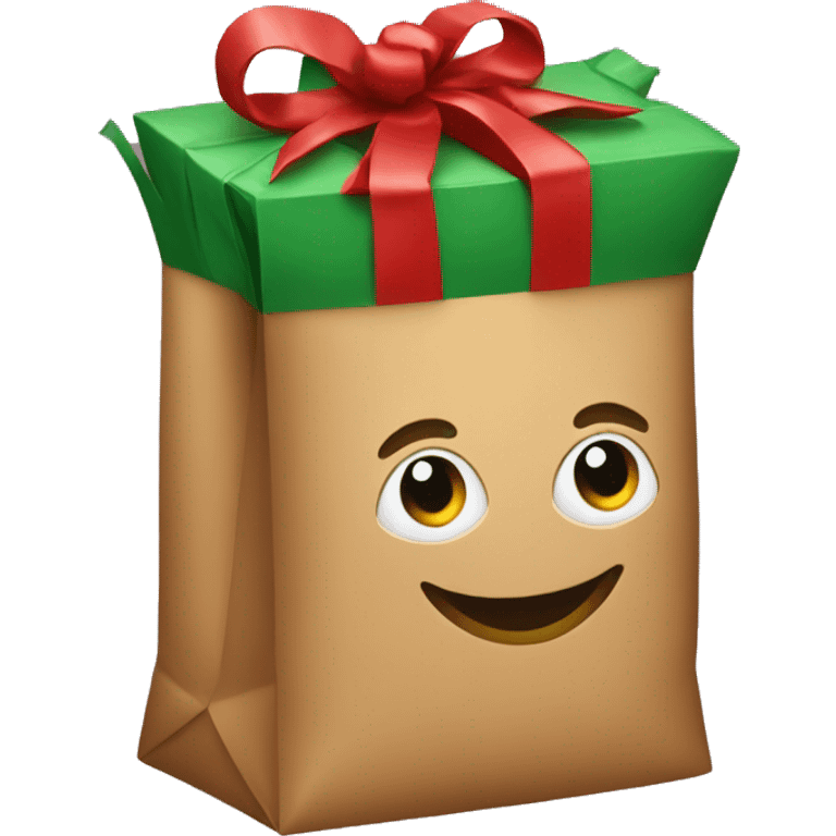 Christmas bag emoji