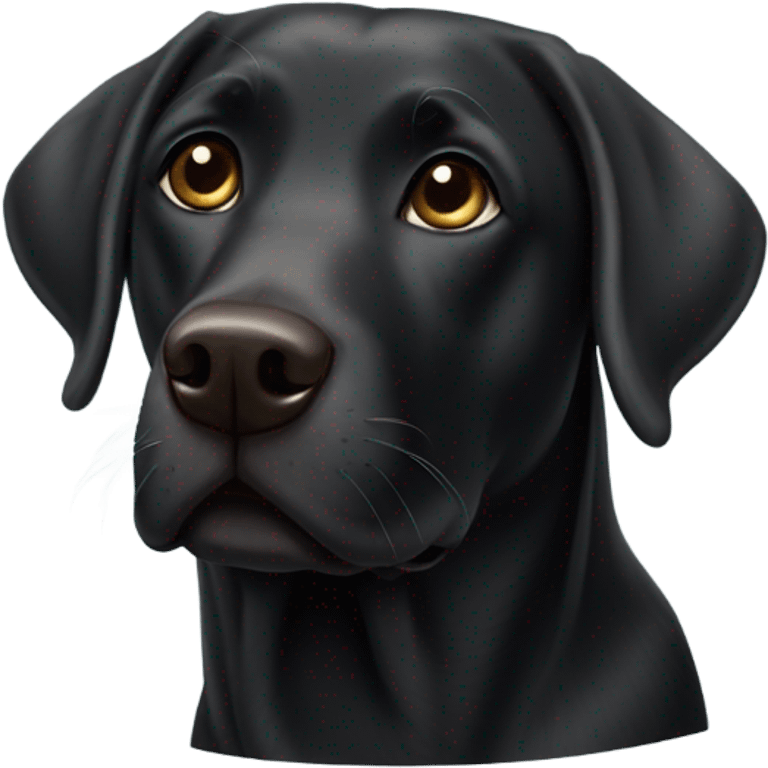 Black lab emoji