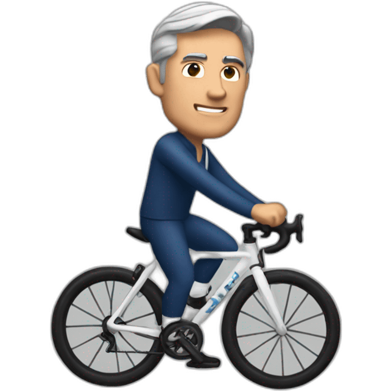 Jerome Powell riding road bike emoji