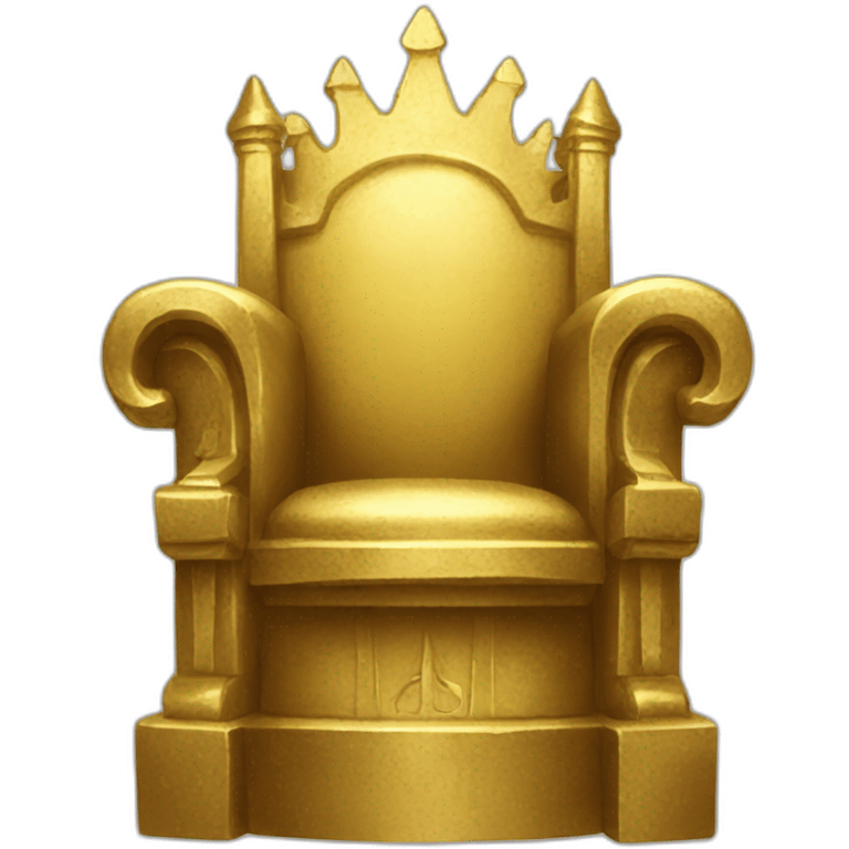 Golden throne  emoji