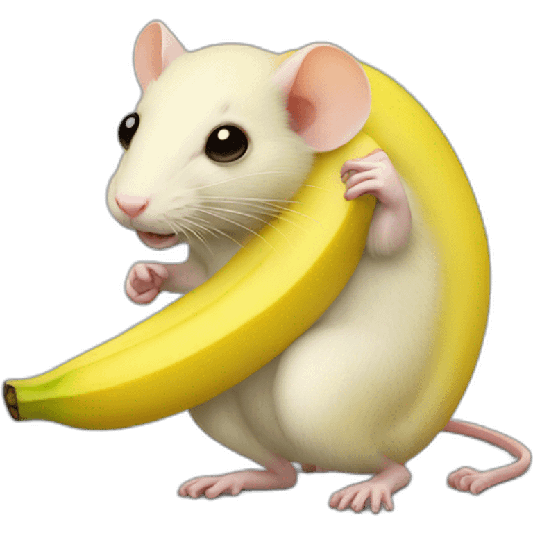 banana shaped rat emoji