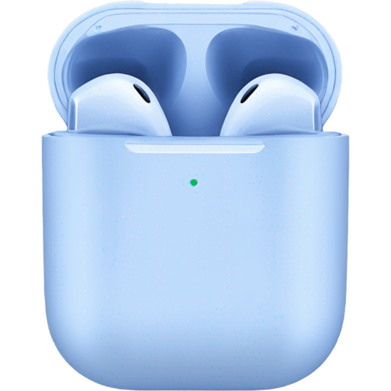 Airpods in blue emoji