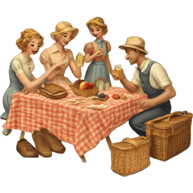 picnic vintage  emoji