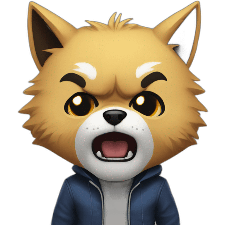 aggretsuko angry emoji