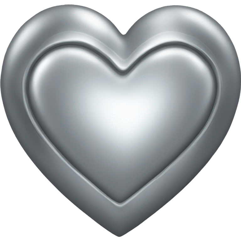 Silver heart emoji