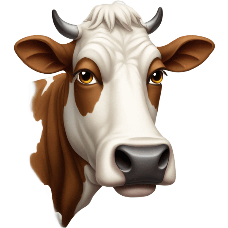 concern cow emoji