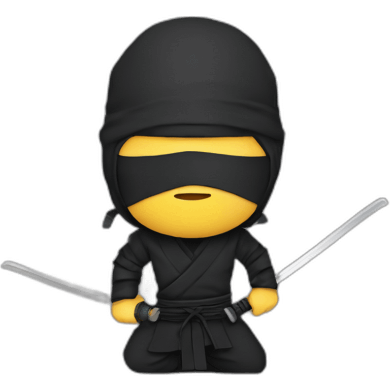 Ninja with katana emoji