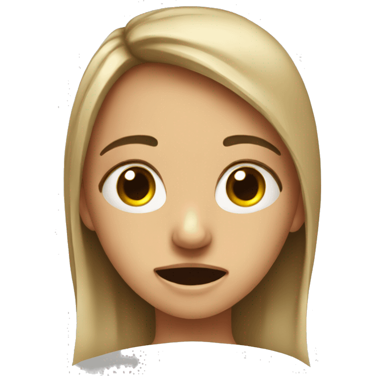 crying girl for the exams emoji