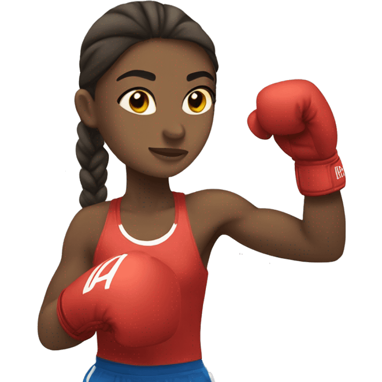 summer olympics light girl boxing emoji