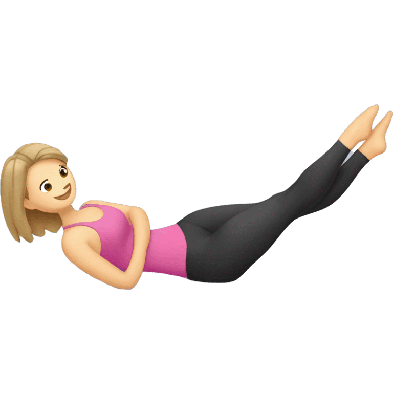 Dos amigas haciendo pilates  emoji