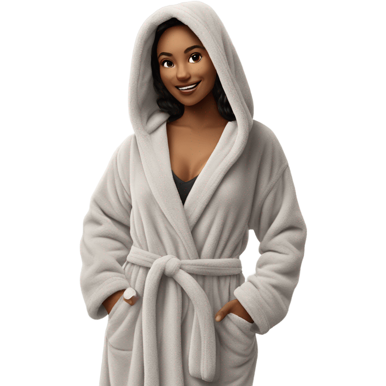 Cozy winter robe emoji