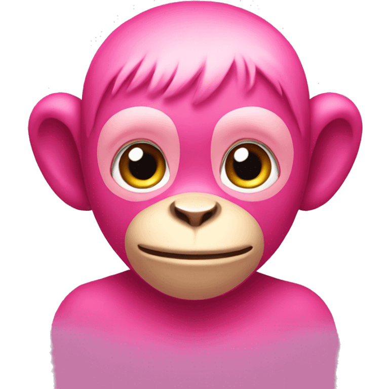 pink monkey emoji