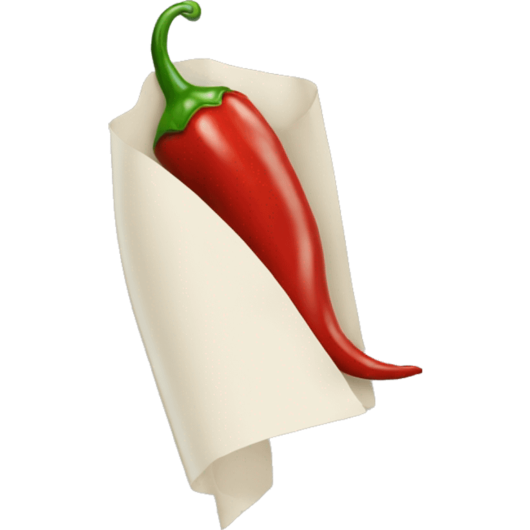 chilli paper  emoji