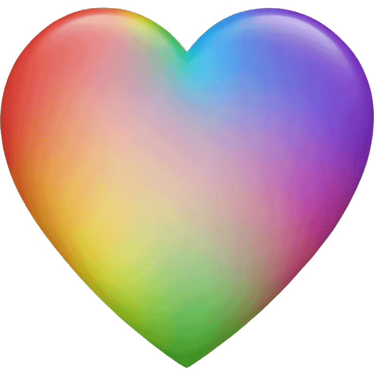 Rainbow heart emoji