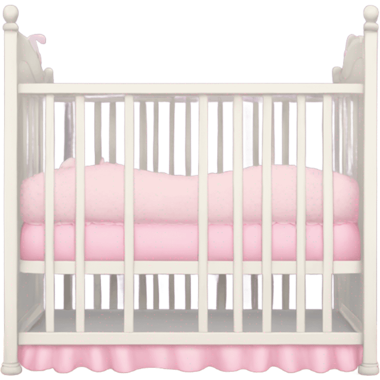 Baby girl crib emoji