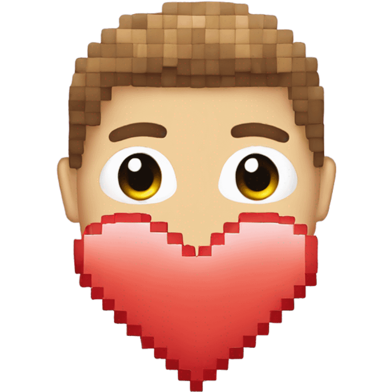 Pixel heart emoji