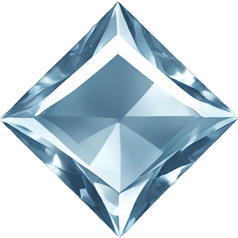 Diamond shaped as perfect rhombus emoji