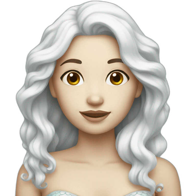 white mermaid emoji