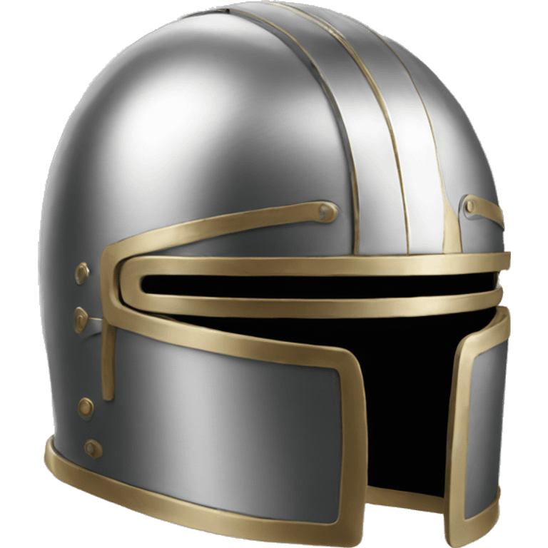 metal helmet with visor emoji