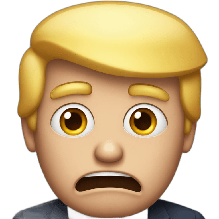 Shocked Donald trump emoji