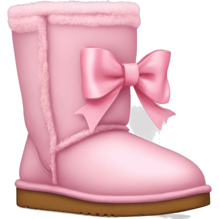 light pink uggs with ribbon/bow  emoji