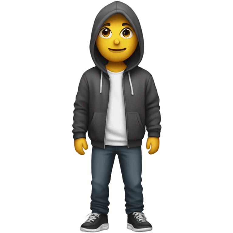 Me wearing a hoodie emoji