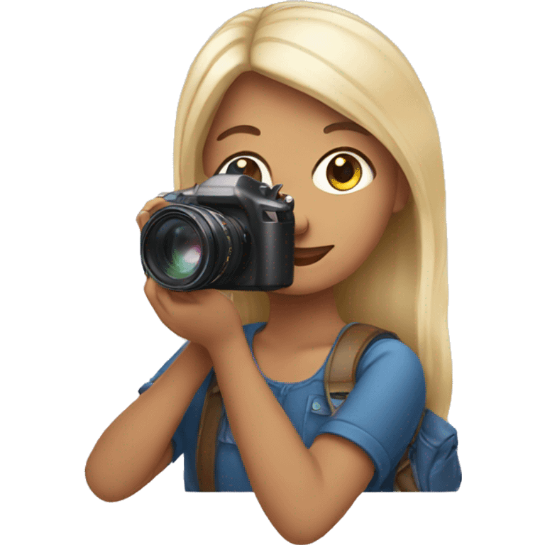 girl with a camera emoji