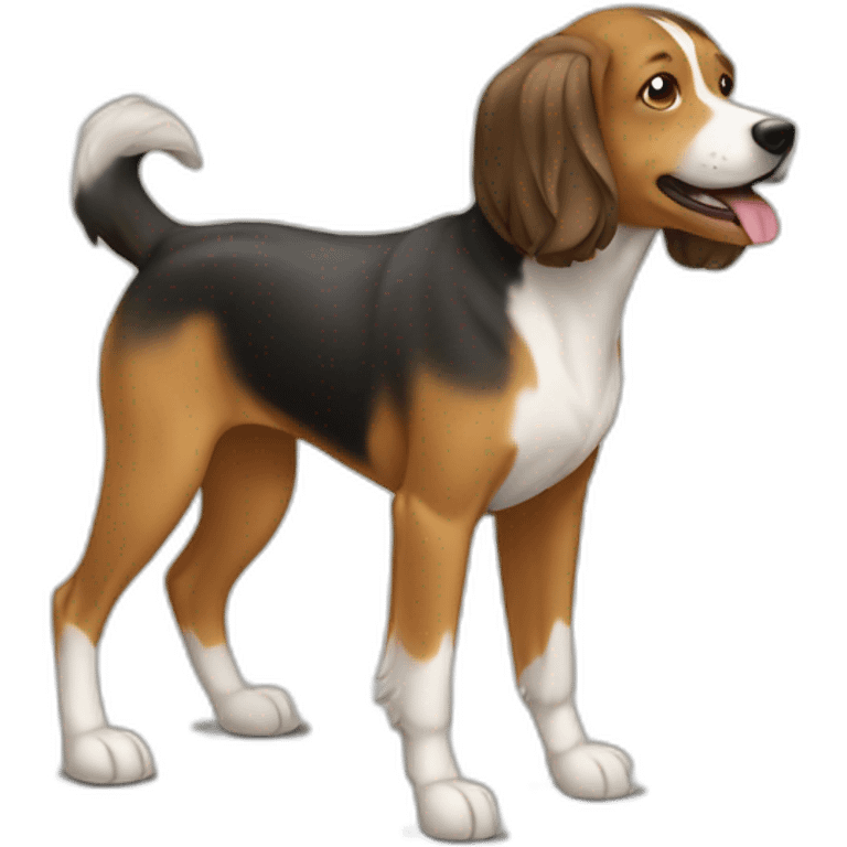 Chien sur cheval emoji