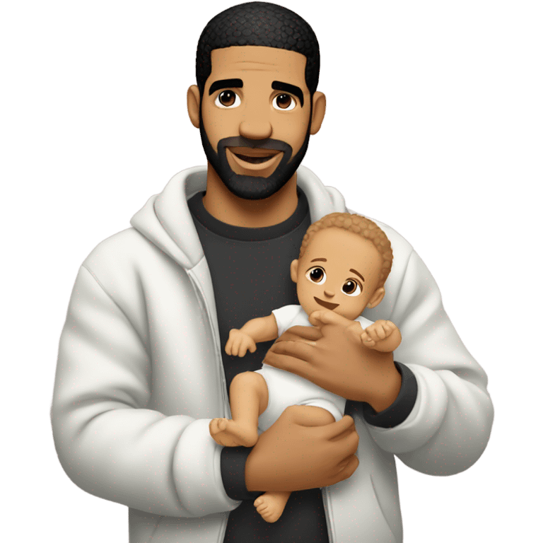 Drake Holding a baby emoji