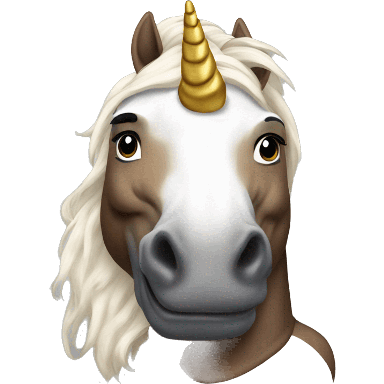 Mike Tyson as a unicorn emoji