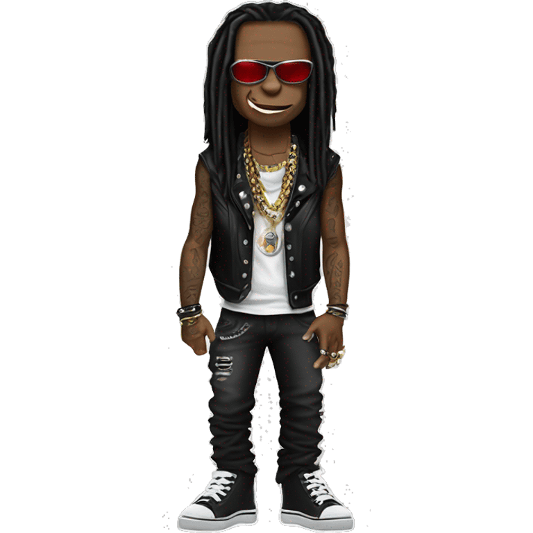 Lil Wayne in Punk Rocker costume emoji