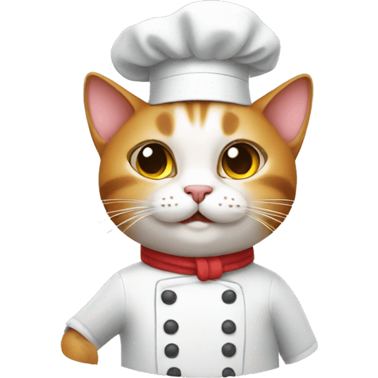 Cat chef emoji