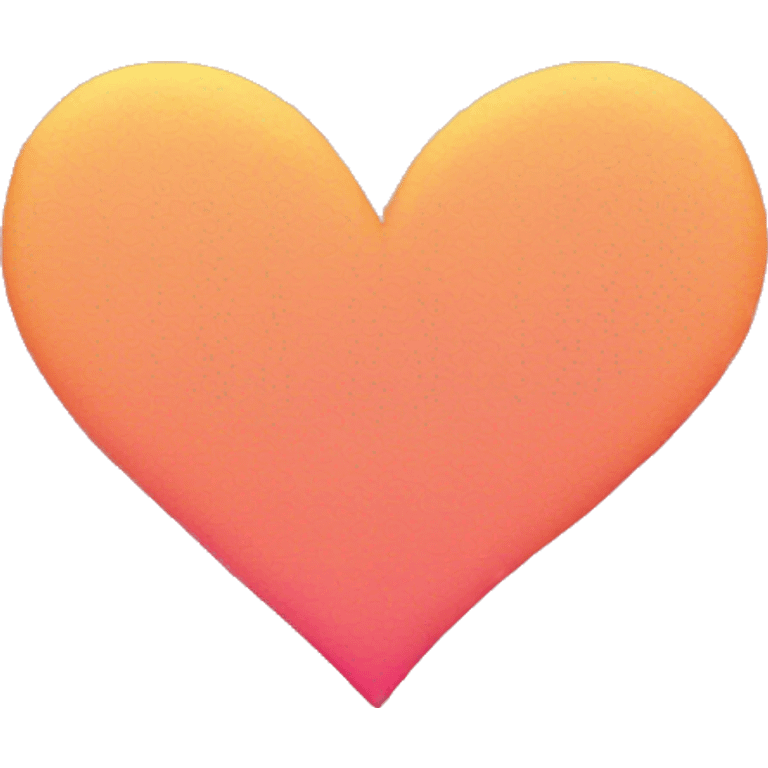 heart yellow, orange and pink gradient color, no face  emoji