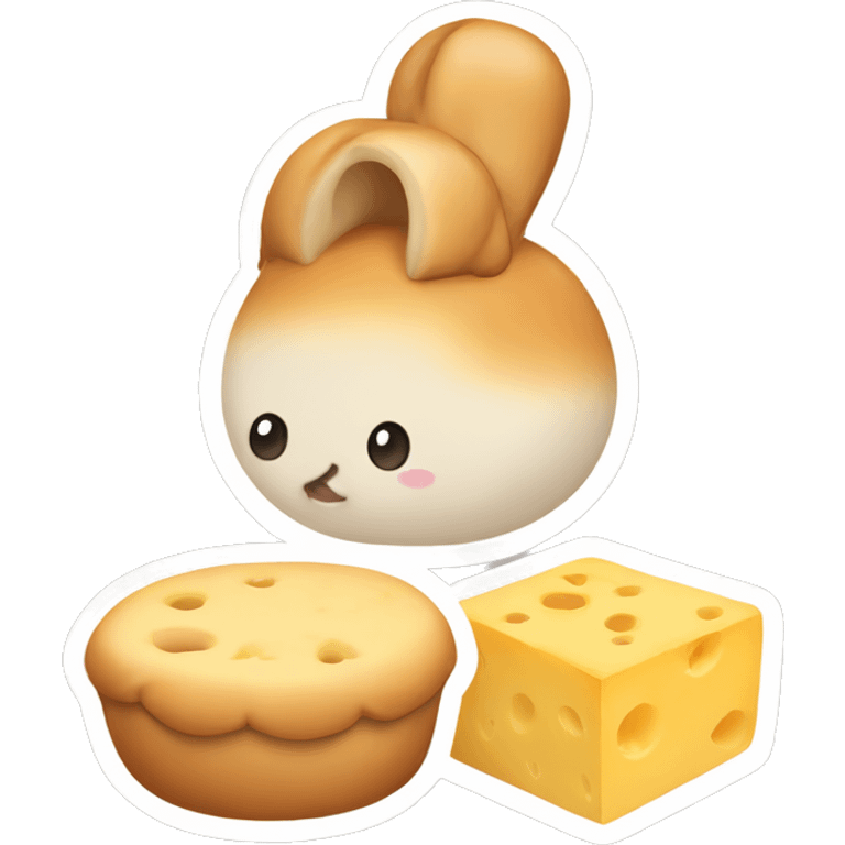 Bun with cheese emoji