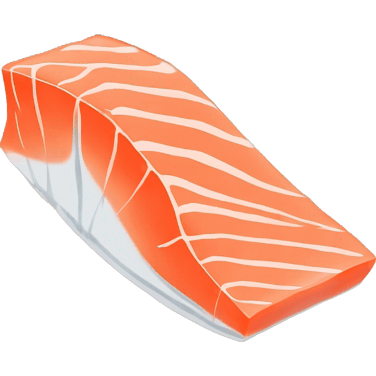 raw salmon saku block emoji