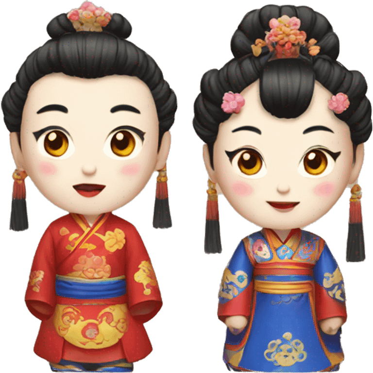 Beijing opera characters emoji