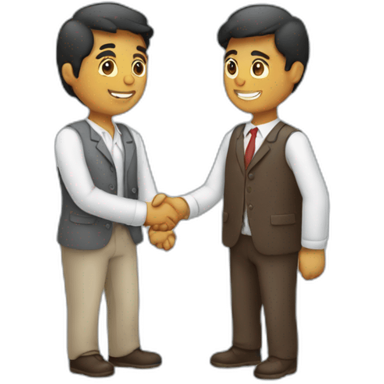 two latin persons shake hands emoji