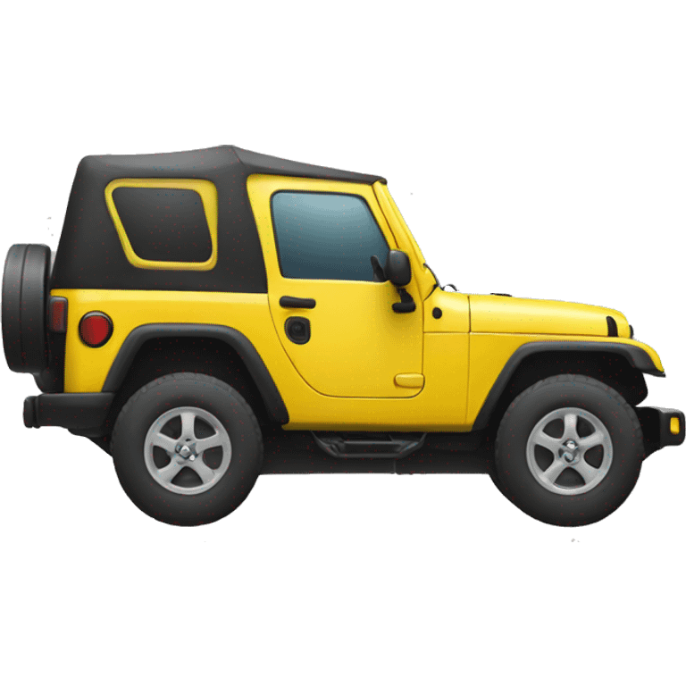 Yellow jeep emoji